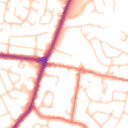 Daytime road noise heatmap for SK12 1RD