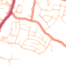 Daytime road noise heatmap for SK12 1YF