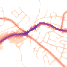 Daytime road noise heatmap for SK12 2RZ