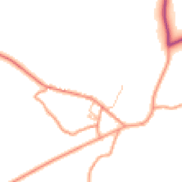 Daytime road noise heatmap for SK17 0JU