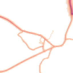 Daytime road noise heatmap for SK17 0JY