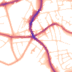 Daytime road noise heatmap for SK17 6LW