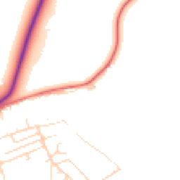 Daytime road noise heatmap for SK17 7JL