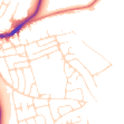 Daytime road noise heatmap for SK17 7NU
