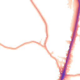 Daytime road noise heatmap for SK17 8DE