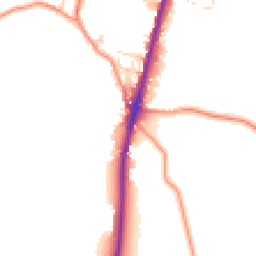 Daytime road noise heatmap for SK17 8DL