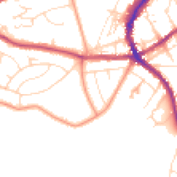 Daytime road noise heatmap for SK17 9DZ