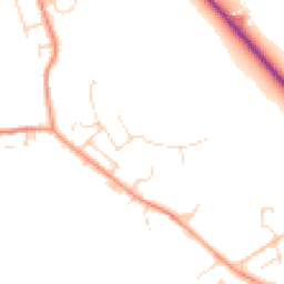 Daytime road noise heatmap for SK17 9FZ