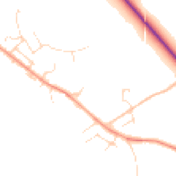 Daytime road noise heatmap for SK17 9GF