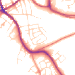 Daytime road noise heatmap for SK17 9HA