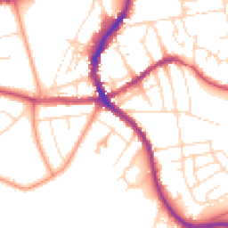 Daytime road noise heatmap for SK17 9NX