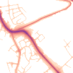 Daytime road noise heatmap for SK17 9RW