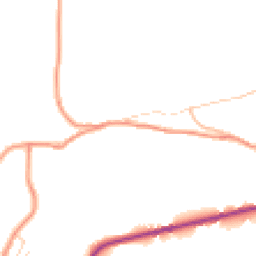 Daytime road noise heatmap for SK22 1AB