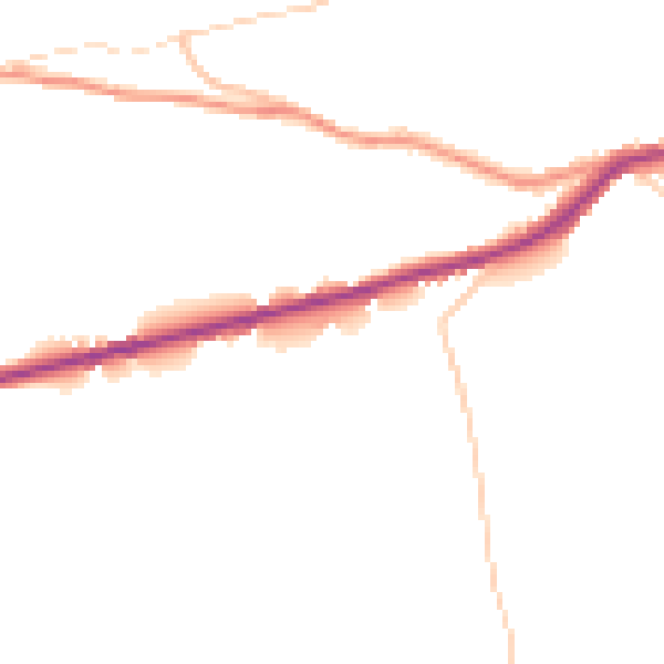 Daytime road noise heatmap for SK22 1DD