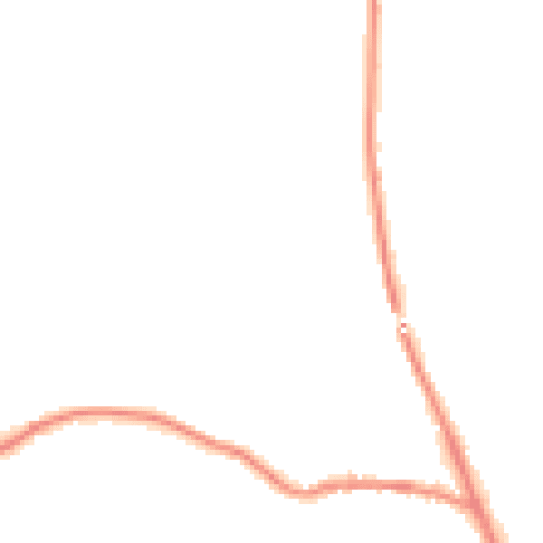 Night-time road noise heatmap for SK22 2HB