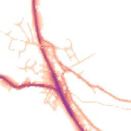 Daytime road noise heatmap for SK22 2HJ