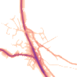 Daytime road noise heatmap for SK22 2HP