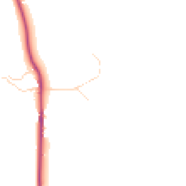 Daytime road noise heatmap for SK22 2NW