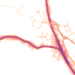 Daytime road noise heatmap for SK22 2PJ