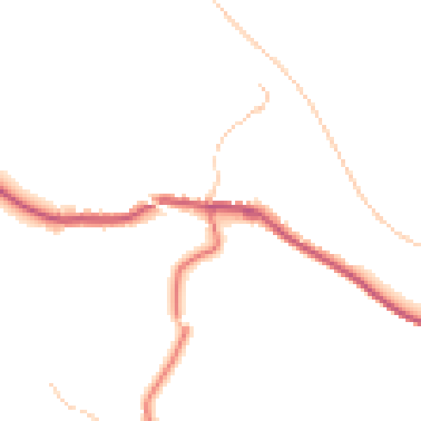Daytime road noise heatmap for SK22 3AS