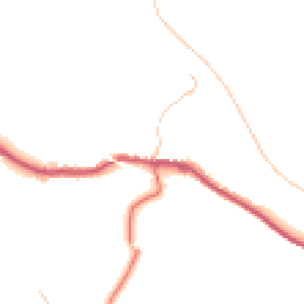 Daytime road noise heatmap for SK22 3AU