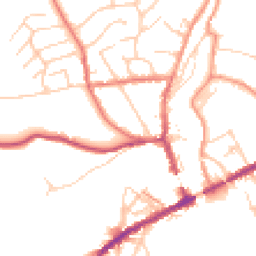 Daytime road noise heatmap for SK22 3BG