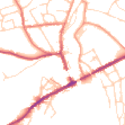 Daytime road noise heatmap for SK22 3ES