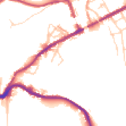 Daytime road noise heatmap for SK22 3HQ