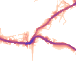 Daytime road noise heatmap for SK22 3JS