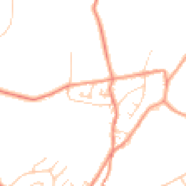 Daytime road noise heatmap for SK22 4ED