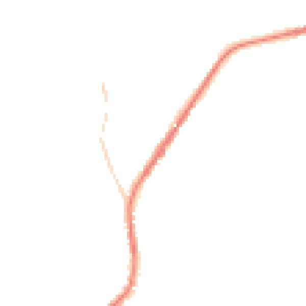 Night-time road noise heatmap for SK22 4JB