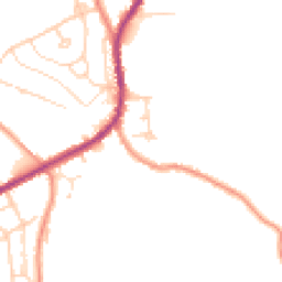 Daytime road noise heatmap for SK22 4JQ