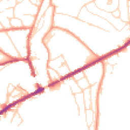 Daytime road noise heatmap for SK22 4NS