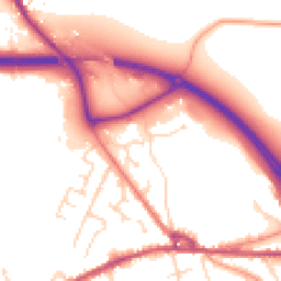 Daytime road noise heatmap for SK23 0BB