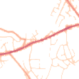 Daytime road noise heatmap for SK23 0EQ