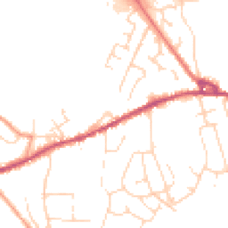 Daytime road noise heatmap for SK23 0EU