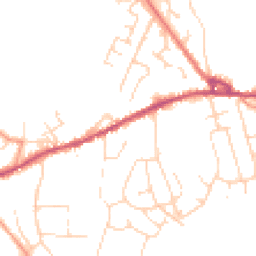 Daytime road noise heatmap for SK23 0HN