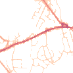 Daytime road noise heatmap for SK23 0HP