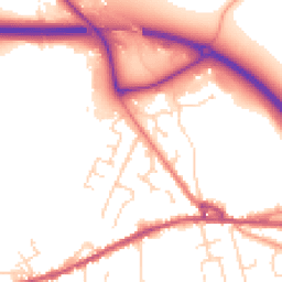 Daytime road noise heatmap for SK23 0HX