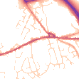 Daytime road noise heatmap for SK23 0JD