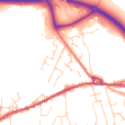 Daytime road noise heatmap for SK23 0JT