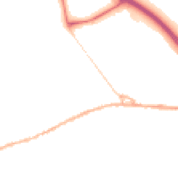 Night-time road noise heatmap for SK23 0JY