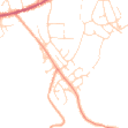 Daytime road noise heatmap for SK23 0LZ