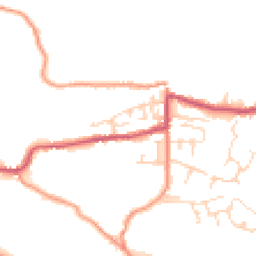 Daytime road noise heatmap for SK23 6AU