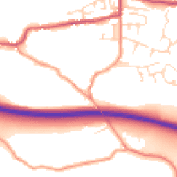 Daytime road noise heatmap for SK23 6EJ