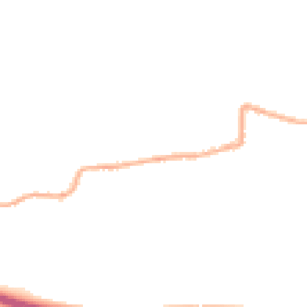 Night-time road noise heatmap for SK23 6EU