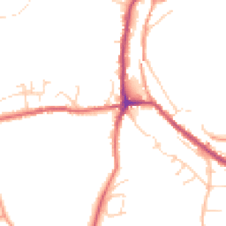 Daytime road noise heatmap for SK23 7GE