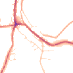 Daytime road noise heatmap for SK23 7GG