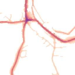 Daytime road noise heatmap for SK23 7JD