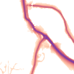 Daytime road noise heatmap for SK23 7PB